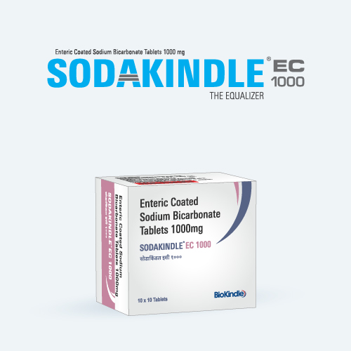 SODAKINDLE EC1000 Enteric Coated Sodium Bicarbonate 1000 mg Tablets